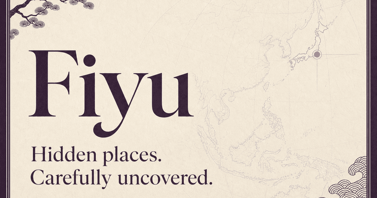 Fiyu Tokyo edition artwork with a map marker over Japan.